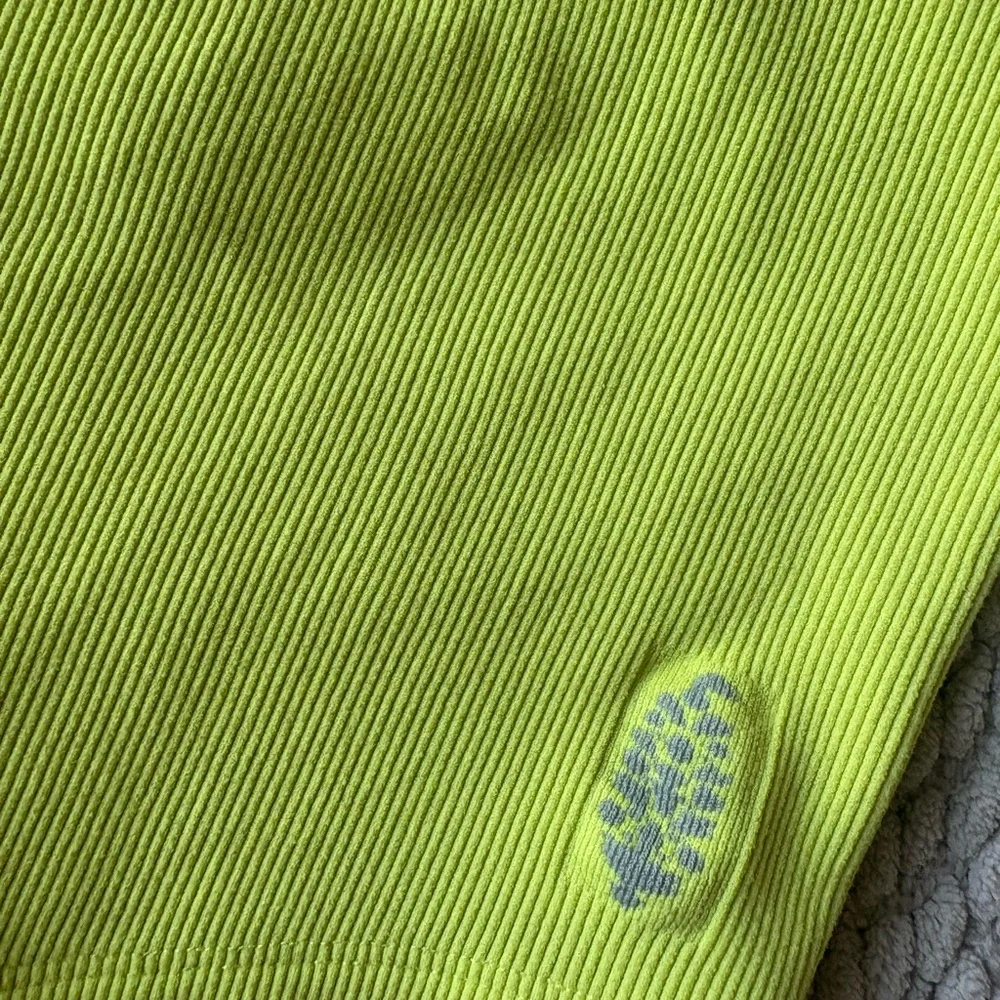 FP Movement by Free People Neon Yellow Ribbed Crop Tank - Picture 2 of 4